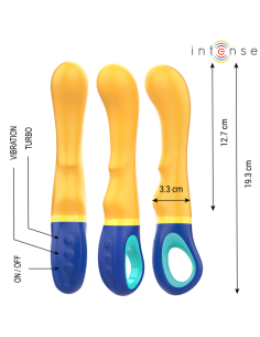 Intense - shaggy vibrador punto-g amarillo 2
