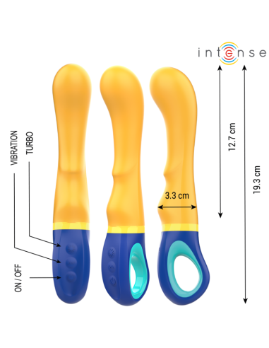Intense - shaggy vibrador punto-g amarillo