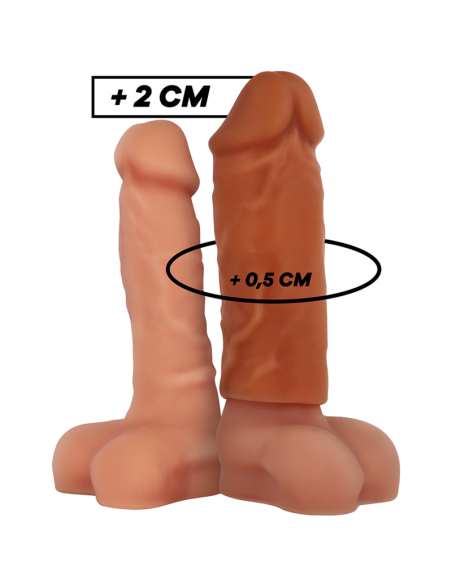 Virilxl - extensiÓn de pene liquid silicone v3 marrÓn
