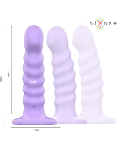 Intense - brenda vibrador talla m diseÑo en espiral 10 vibraciones morado control remoto 2