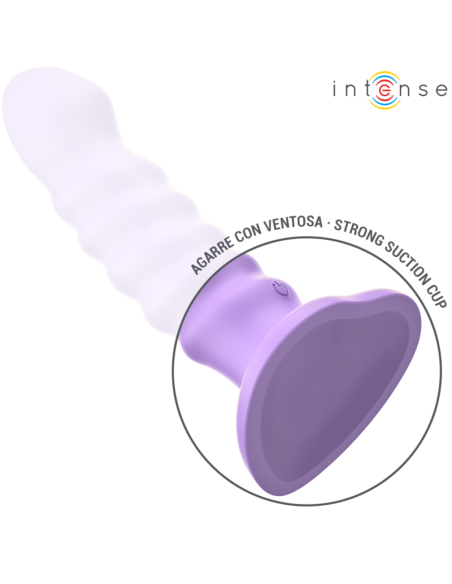 Intense - brenda vibrador talla m diseÑo en espiral 10 vibraciones morado control remoto