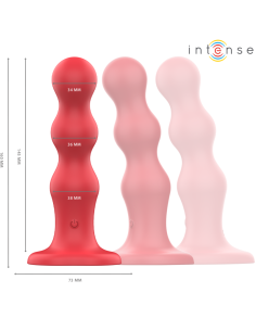 Intense - cody vibrador con ventosa rojo control remoto 2