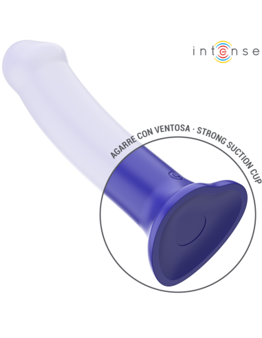 Intense - victoria vibrador con ventosa 10 vibraciones azul oscuro control remoto