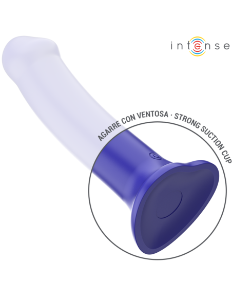 Intense - victoria vibrador con ventosa 10 vibraciones azul oscuro control remoto
