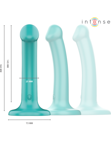 Intense - katie vibrador con ventosa 10 vibraciones azul oscuro control remoto