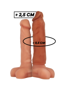 Virilxl - extensiÓn de pene liquid silicone v5 marrÓn