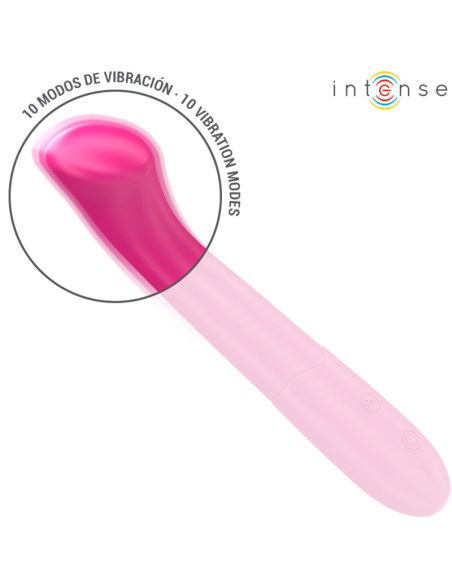 Intense - paty vibrador 19 cm flexible 10 vibraciones modelo 2 rosa
