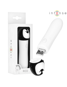 Intense - rico bala vibradora pingÜino recargable usb 10 x 2.2 cm