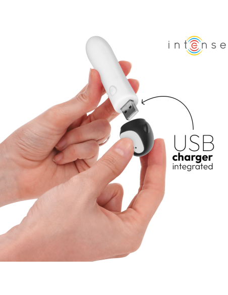 Intense - rico bala vibradora pingÜino recargable usb 10 x 2.2 cm