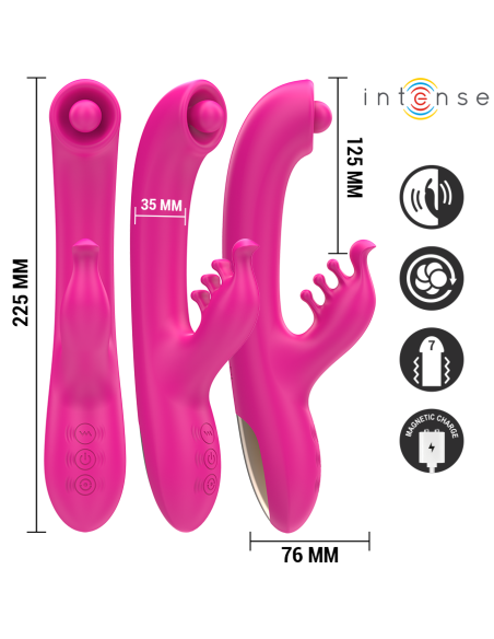 Intense - christina vibrador multifunciÓn rabbit 22.5 cm rosa