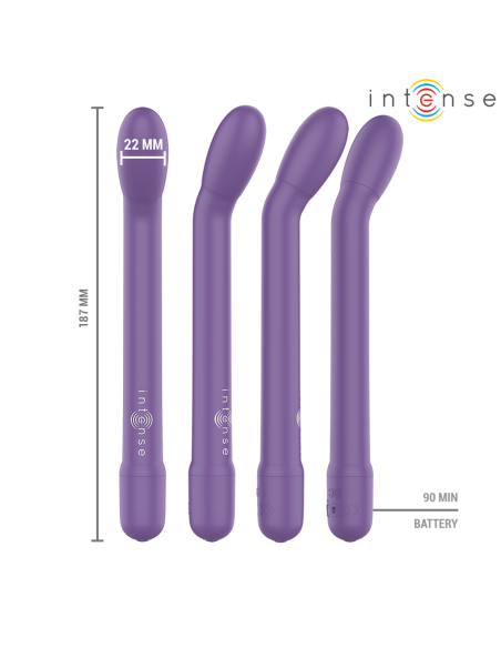 Intense - karlie estimulador punto-g recargable morado