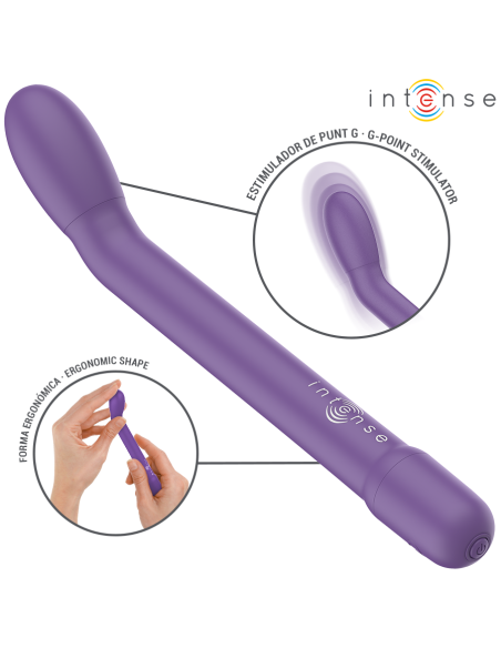 Intense - karlie estimulador punto-g recargable morado