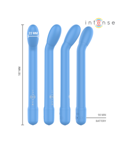 Intense - karlie estimulador punto-g recargable azul 2