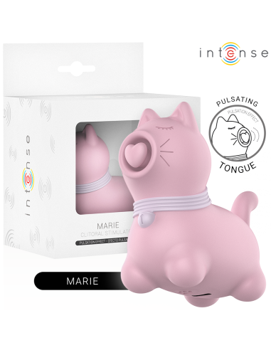 Intense - marie estimulador con lengua efecto pulsaciÓn rosa