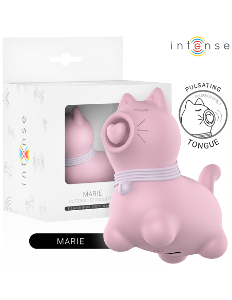 Intense - marie estimulador con lengua efecto pulsaciÓn rosa