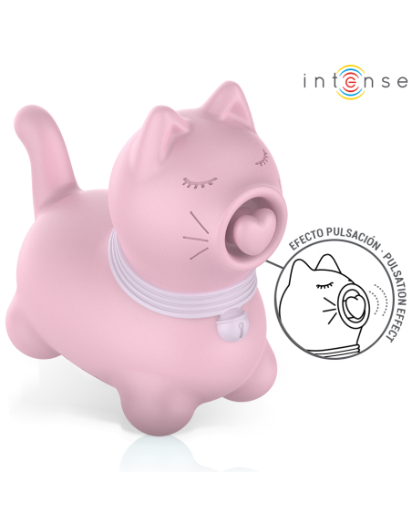 Intense - marie estimulador con lengua efecto pulsaciÓn rosa