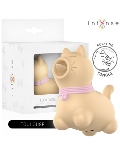 Intense - toulouse estimulador con lengua rotativa 360º amarillo