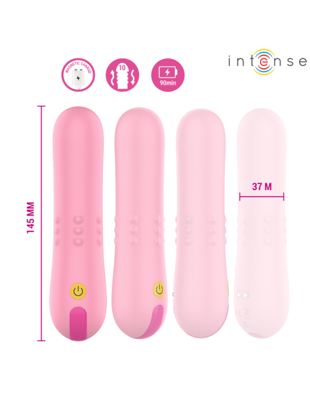 Intense - barbara vibrador con perlas giratorias