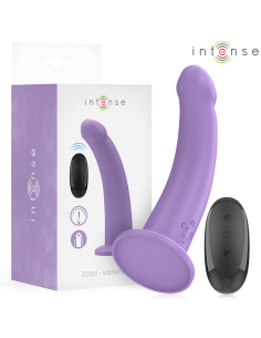 Intense - eddie vibrador 17,5 cm 10 vibraciones morado control remoto