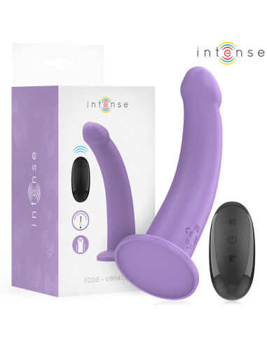 Intense - eddie vibrador 17,5 cm 10 vibraciones morado control remoto