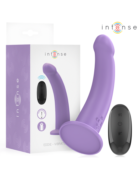 Intense - eddie vibrador 17,5 cm 10 vibraciones morado control remoto