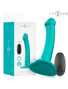 Intense - katie vibrador con ventosa 10 vibraciones azul oscuro control remoto