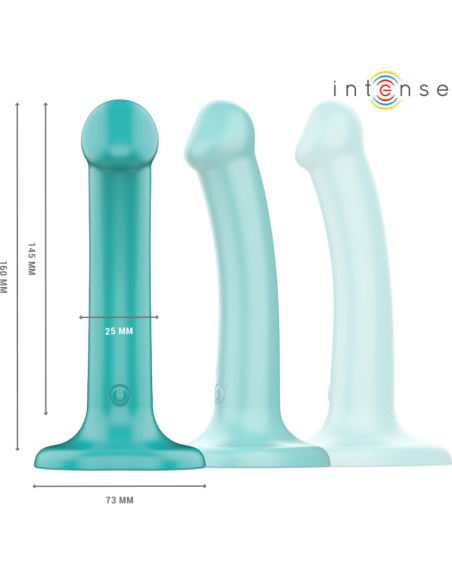 Intense - katie vibrador con ventosa 10 vibraciones azul oscuro control remoto
