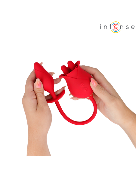 Intense - melanie doble estimulador clÍtoris con lengua zigzag