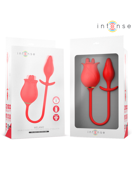 Intense - melanie doble estimulador clÍtoris con lengua zigzag