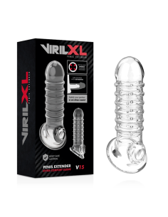 Virilxl - extension y funda de pene v15 transparente 2