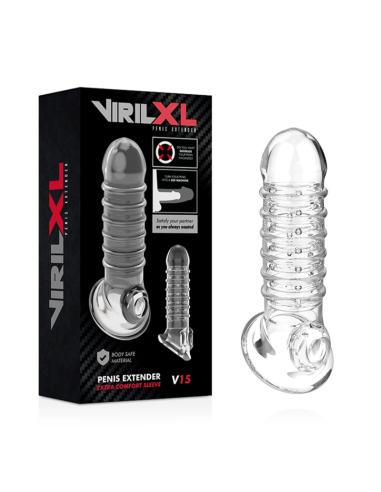 Virilxl - extension y funda de pene v15 transparente
