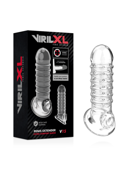Virilxl - extension y funda de pene v15 transparente