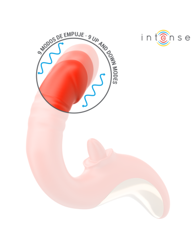 Intense - paulina vibrador & estimulador en forma de u rojo