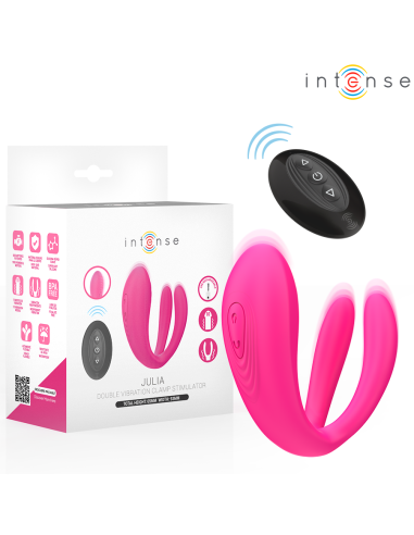 Intense - julia vibrador & estimulador de pinzas control remoto
