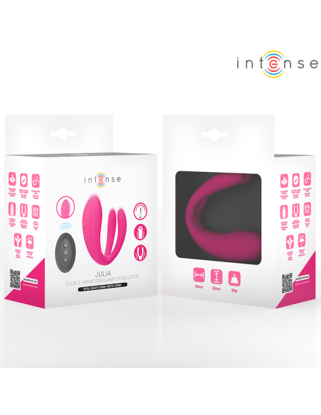 Intense - julia vibrador & estimulador de pinzas control remoto