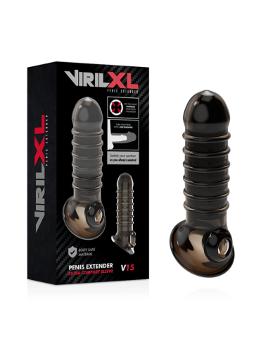 Virilxl - extension y funda de pene v15 negro