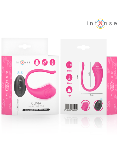 Intense - olivia huevo vibrador rosa control remoto