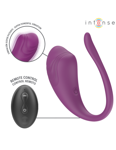 Intense - olivia huevo vibrador morado control remoto