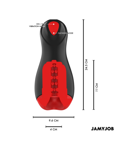 Jamyjob - core-x masturbador automÁtico 5 modos succionador y vibraciÓn