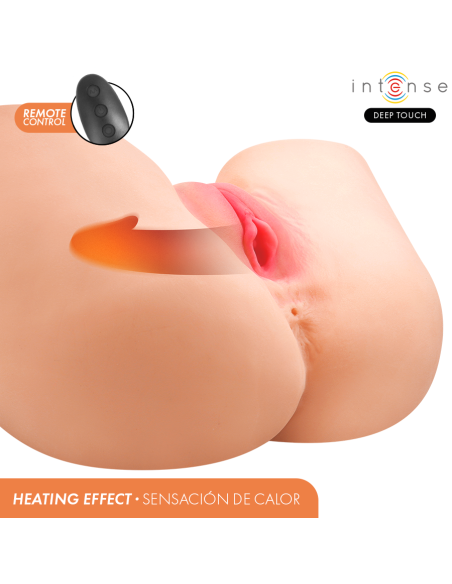Intense deep touch - julia masturbador ano y vagina con efecto succiÓn, calor, vibraciÓn y voz con control remoto 9 kg