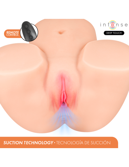 Intense deep touch - ginger masturbador ano y vagina con efecto succiÓn, calor, vibraciÓn y voz con control remoto 5.3 kg