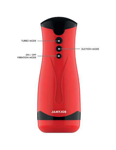 Jamyjob - masturbador de succiÓn y vibraciÓn dameron