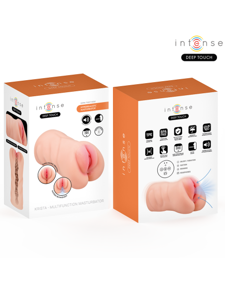 Intense deep touch - krista masturbador ano y vagina con efecto succion, vibracion y voz con control remoto 1.2kg