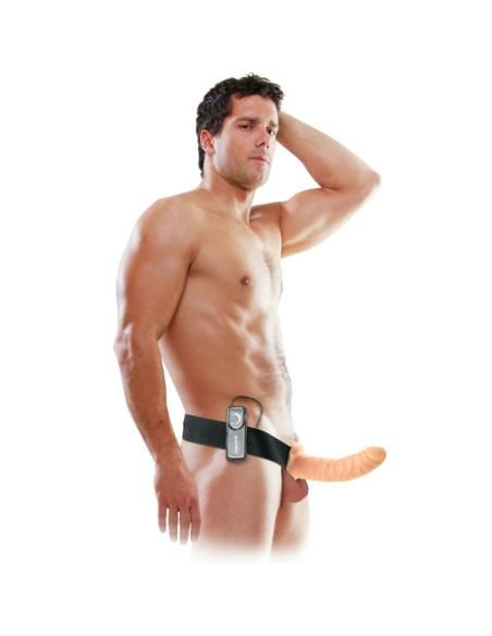 Fetish fantasy series - arnÉs vibrador hueco 19 cm natural