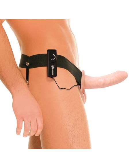 Fetish fantasy series - arnÉs hueco vibrador para el y ella natural 14cm