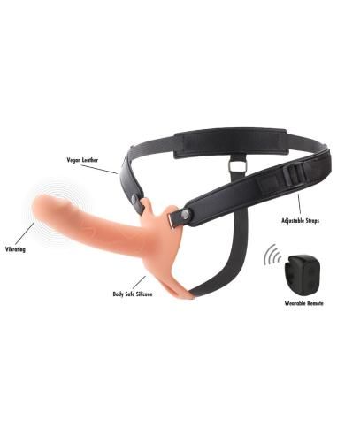Hidden desire - inferno strap-on funda para pene con vibraciÓn 16 cm