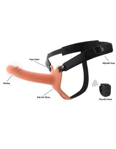 Hidden desire - inferno strap-on funda para pene con vibraciÓn 18 cm