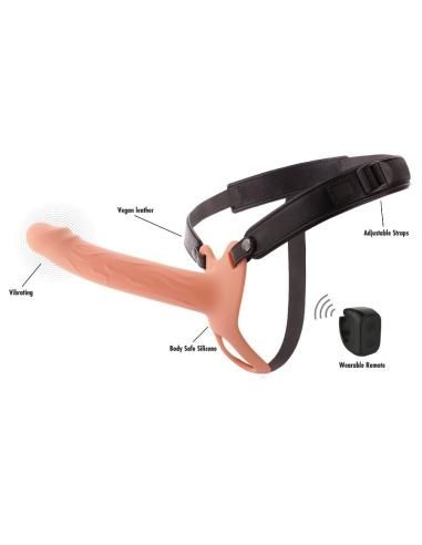 Hidden desire - inferno strap-on funda para pene con vibraciÓn 20 cm